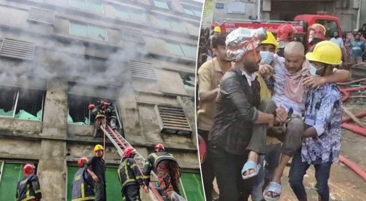 গাজীপুরে পোশাক কারখানায় আগুন, নিয়ন্ত্রণে কাজ করছে ৯ ইউনিট